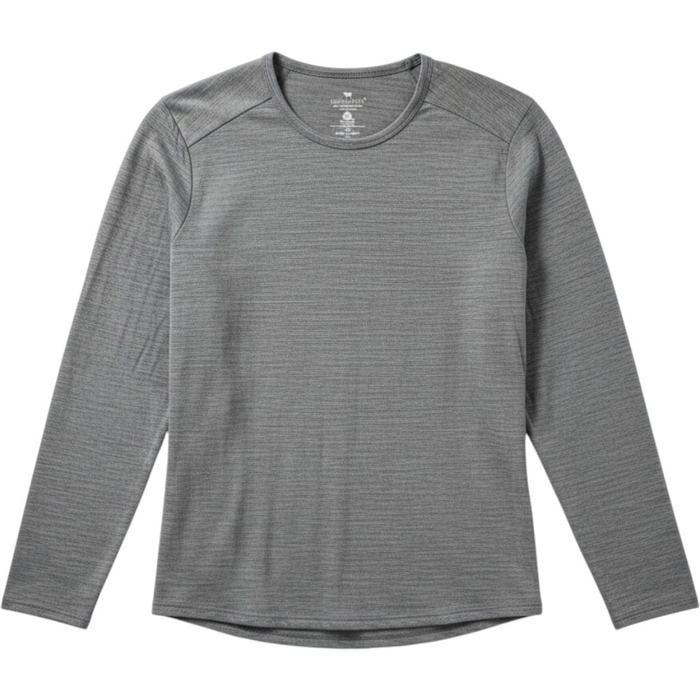 Segments Merino Wool Top Medium Grey Long Sleeve Base Layer Gorpcore